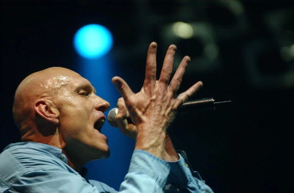 Peter Garrett of Midnight Oil performs