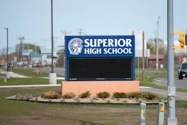 Superior High School sign - Superior School District in Superior, WI
