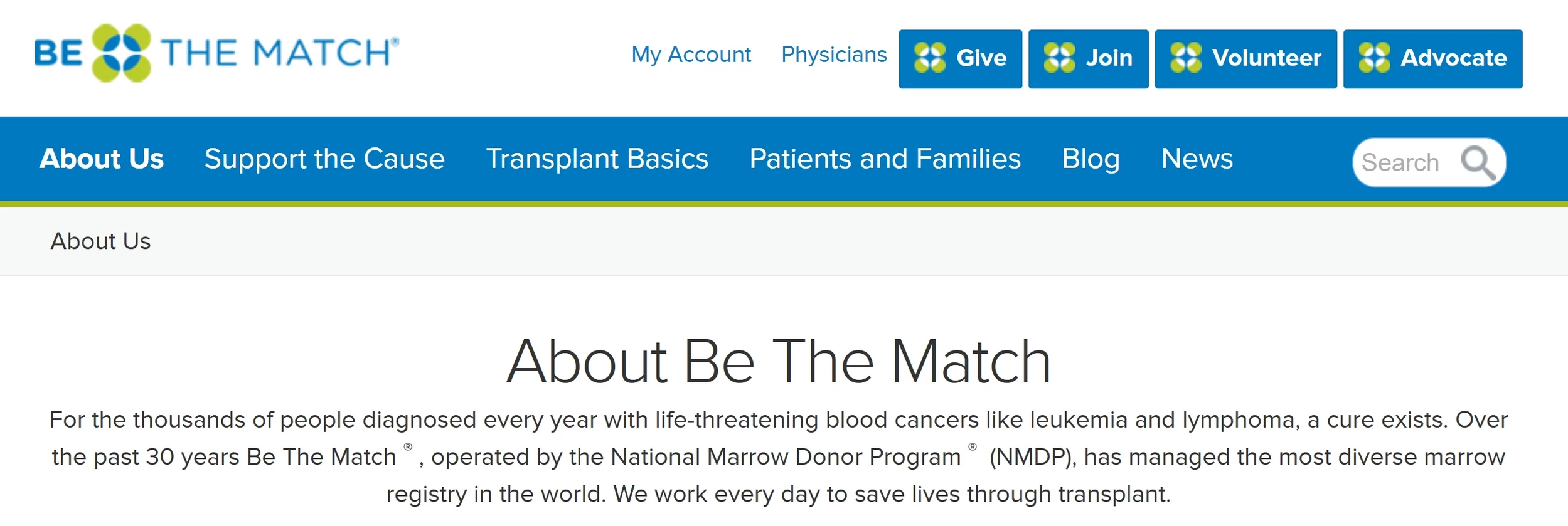 https://bethematch.org/about-us/